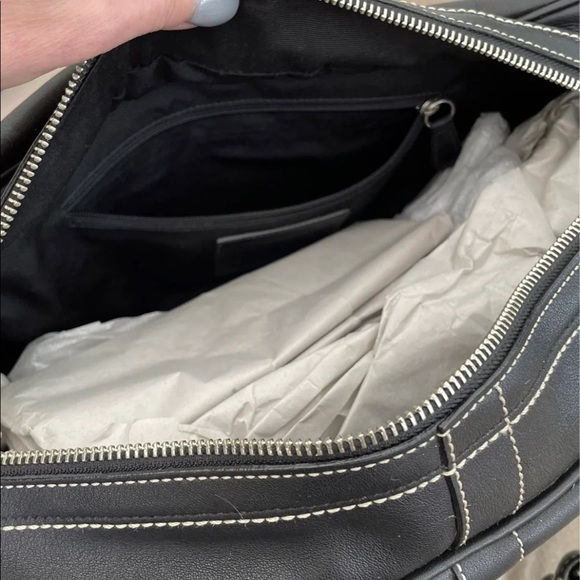 Coach Black Large Leather Handbag - Picture 4 of 6